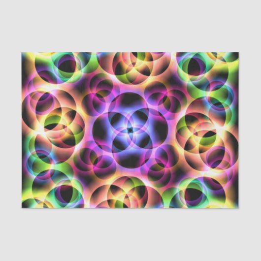 Rainbow Bubbles Twee Tissuepapier (Voorkant)