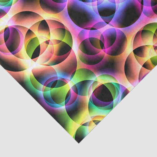 Rainbow Bubbles Twee Tissuepapier (Detail)