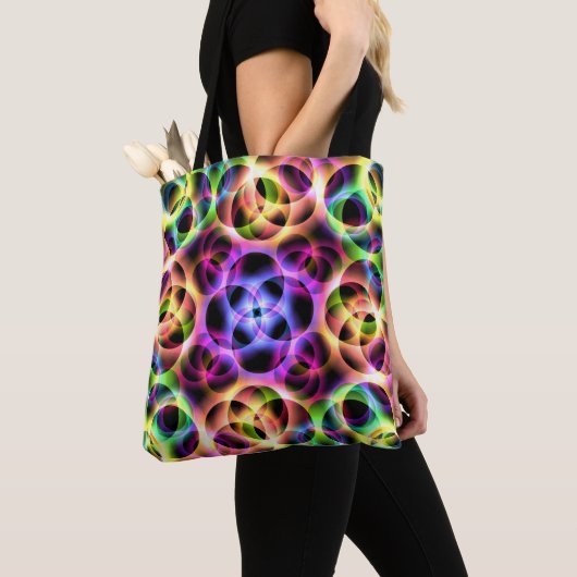 Rainbow Bubbles Twee Tote Bag (Dichtbij)