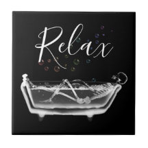 Rainbow Bubbles X-Ray Skeleton Bath Ceramic Tegel