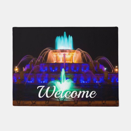 Rainbow Buckingham Welkom Doormat Deurmat (Voorkant)