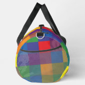 Rainbow Buffalo Check Pride Kleurrijke Liefde Groo Plunjezak (Rechts)