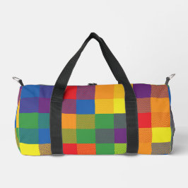 Rainbow Buffalo Check Pride Plaid Kleurrijk Klein Plunjezak