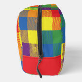 Rainbow Buffalo Check Pride Plaid Kleurrijke Liefd Toilettasje (Rechts)