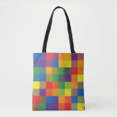 Rainbow Buffalo Check Pride Plaid Tote Bag (Voorkant)