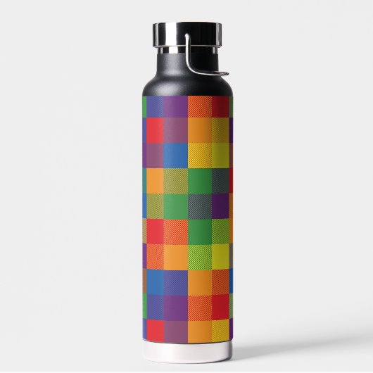 Rainbow Buffalo Check Pride Plaid Waterfles (Links)