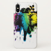 Rainbow Bull Elephant Abstract Case-Mate iPhone Case (Achterkant)