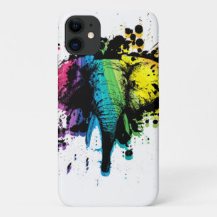 Rainbow Bull Elephant Abstract Design Case-Mate iPhone Case