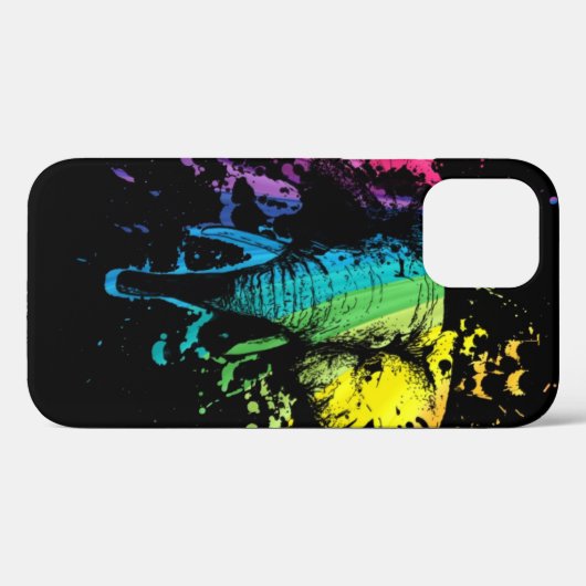 Rainbow Bull Elephant op Black Case-Mate iPhone Case (Achterkant (horizontaal))