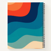 Rainbow Bullet Journal Swirl Retro Waves Notitieboek (Achterkant)