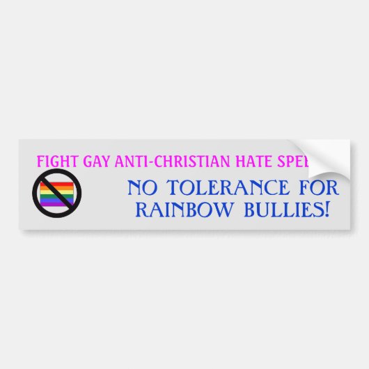 RAINBOW BULLIES BUMPERSTICKER (Voorkant)