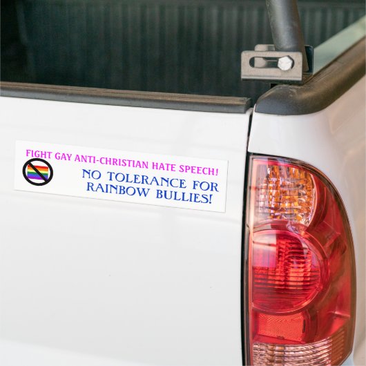 RAINBOW BULLIES BUMPERSTICKER (Op Truck)