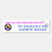 RAINBOW BULLIES BUMPERSTICKER (Voorkant)