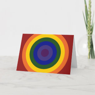 Rainbow Bullseye Birthday-kaart Kaart