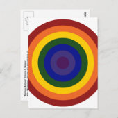Rainbow Bullseye Briefkaart (Voorkant / Achterkant)