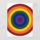 Rainbow Bullseye Briefkaart (Voorkant)