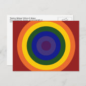 Rainbow Bullseye Briefkaart (Voorkant / Achterkant)