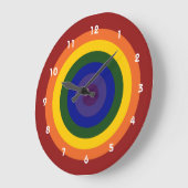 Rainbow Bullseye Clock Grote Klok (Hoek)