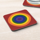 Rainbow Bullseye Drankjes Onderzetter (Linkerzijde)