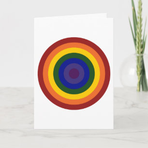 Rainbow Bullseye Kaart