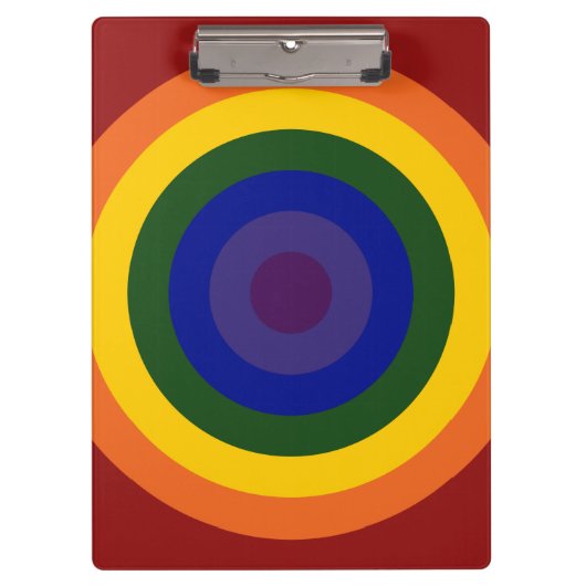 Rainbow Bullseye Klembord (Voorkant)