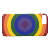 Rainbow Bullseye LGBT Pride Case-Mate iPhone Case (Achterkant (Horizontaal))
