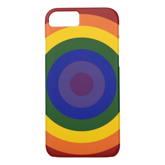 Rainbow Bullseye LGBT Pride Case-Mate iPhone Case (Achterkant)