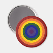 Rainbow Bullseye Magneet (Voorkant / Achterkant)