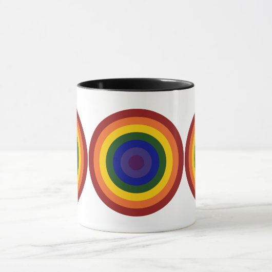 Rainbow Bullseye Mok (Midden)