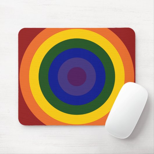 Rainbow Bullseye Muismat (Met muis)