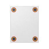 Rainbow Bullseye Notitieblok (Linkerzijde)