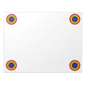 Rainbow Bullseye Notitieblok (Voorkant)