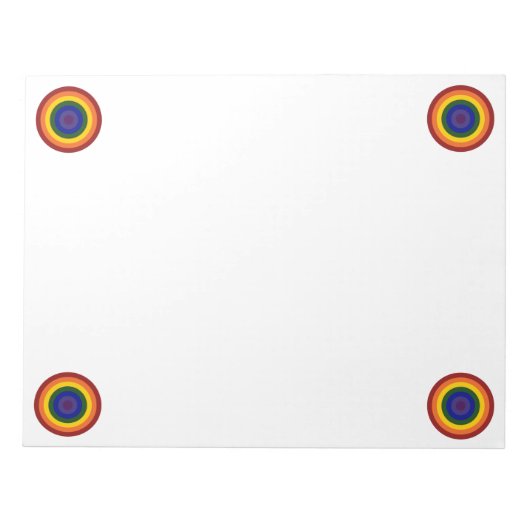 Rainbow Bullseye Notitieblok (Voorkant)