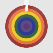 Rainbow Bullseye Ornament (achterkant)