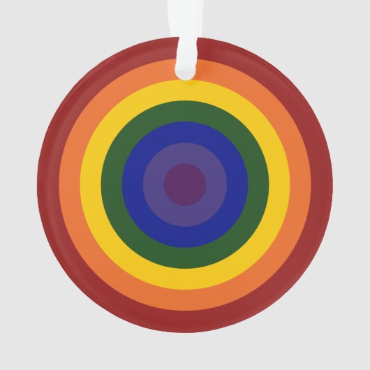Rainbow Bullseye Ornament (achterkant)