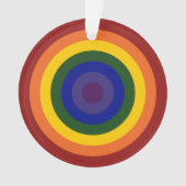 Rainbow Bullseye Ornament (voorkant)