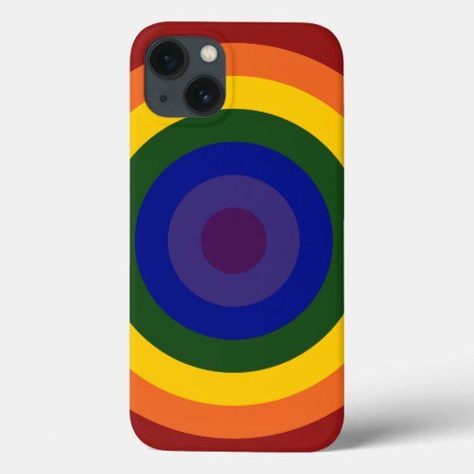 Rainbow Bullseye Pattern Case-Mate iPhone Case (Achterkant)