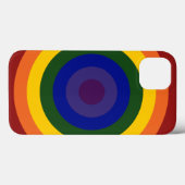 Rainbow Bullseye Pattern Case-Mate iPhone Case (Achterkant (horizontaal))