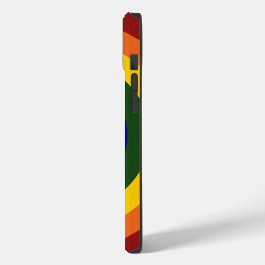 Rainbow Bullseye Pattern Case-Mate iPhone Case (Achterkant / Links)