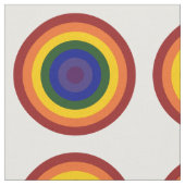 Rainbow Bullseye Pattern Geometrische stof (Close Up)