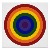 Rainbow Bullseye Perfect Poster (Voorkant)
