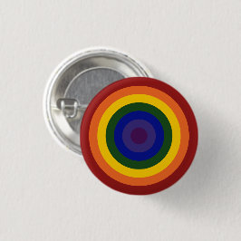 Rainbow Bullseye Ronde Button 3,2 Cm