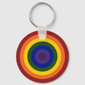Rainbow Bullseye Sleutelhanger (Voorkant)