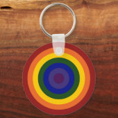 Rainbow Bullseye Sleutelhanger (Voorkant)