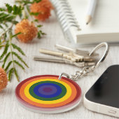 Rainbow Bullseye sleutelhanger (Voorkant Rechts)
