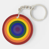 Rainbow Bullseye sleutelhanger (Achterkant)