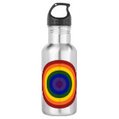 Rainbow Bullseye Waterfles (Voorkant)