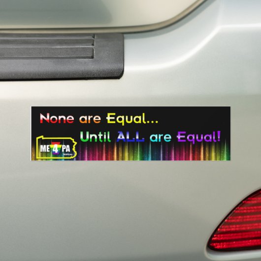 Rainbow Bumpersticker (Op auto)