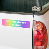Rainbow-Bumpersticker "We kunnen altijd aardig zij Bumpersticker (Op Truck)