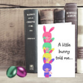 Rainbow Bunnies Easter Feestdagen Kaart